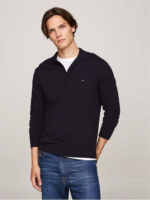 pullover uomo blu TOMMY HILFIGER | MW0MW36519DW5